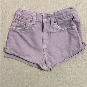 Lavender Denim Shorts